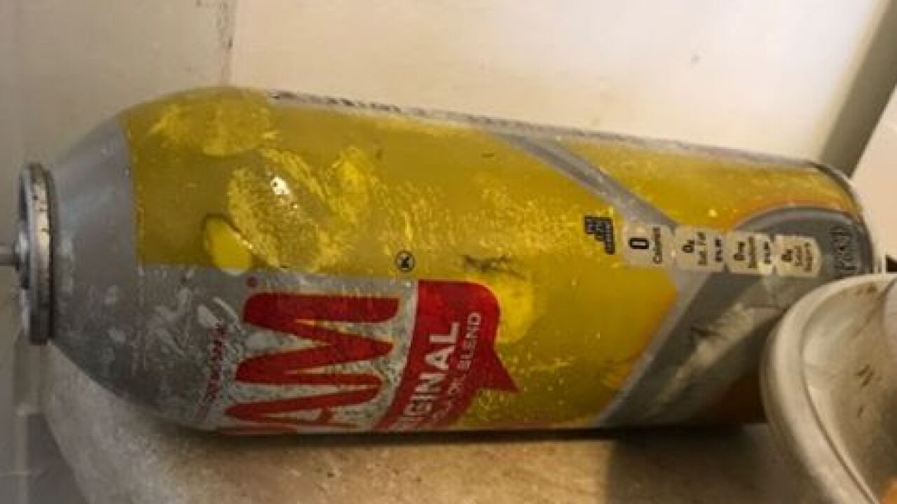 Warning Dangers of flammable cooking sprays