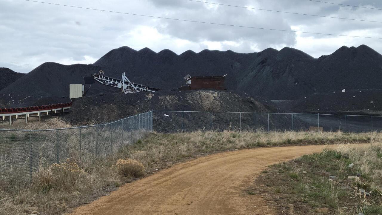 Slag pile in East Helena