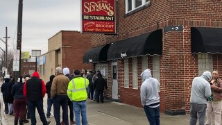 Slyman's on St. Patrick's Day, March 17, 2020.