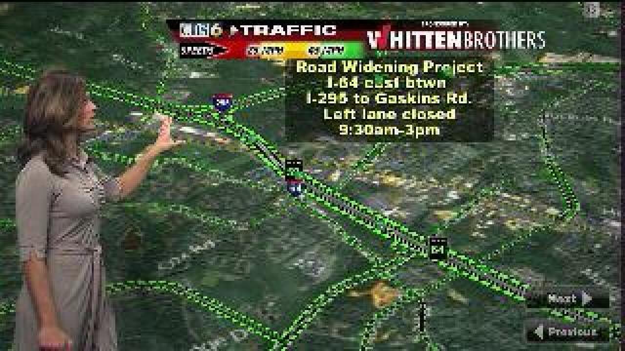 WATCH: Crews begin I-64 road widening project