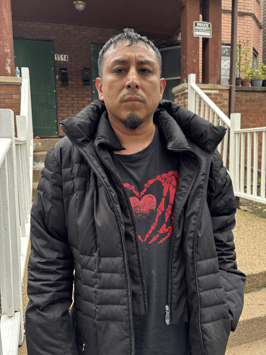 Hilario Perez, believes lightning strike started fire in his apartment