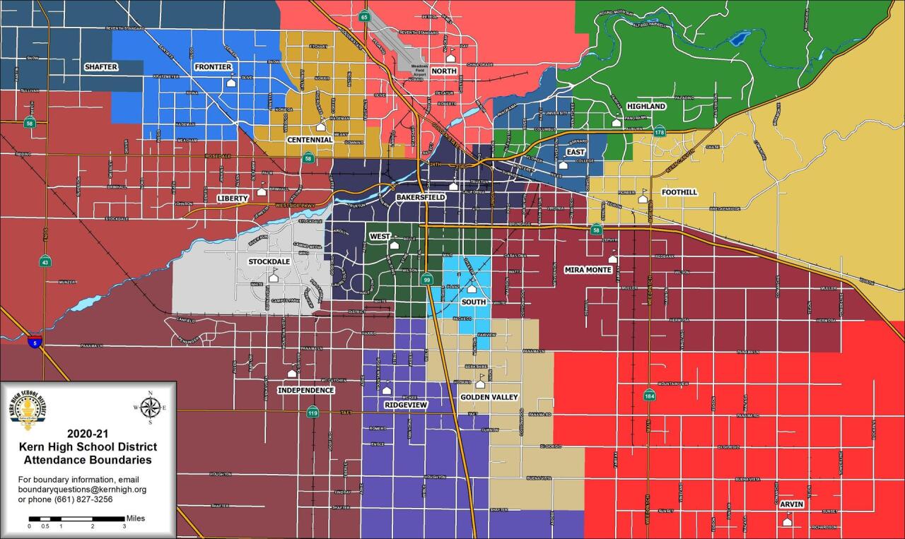 KHSD School Boundary Map 2020-2021