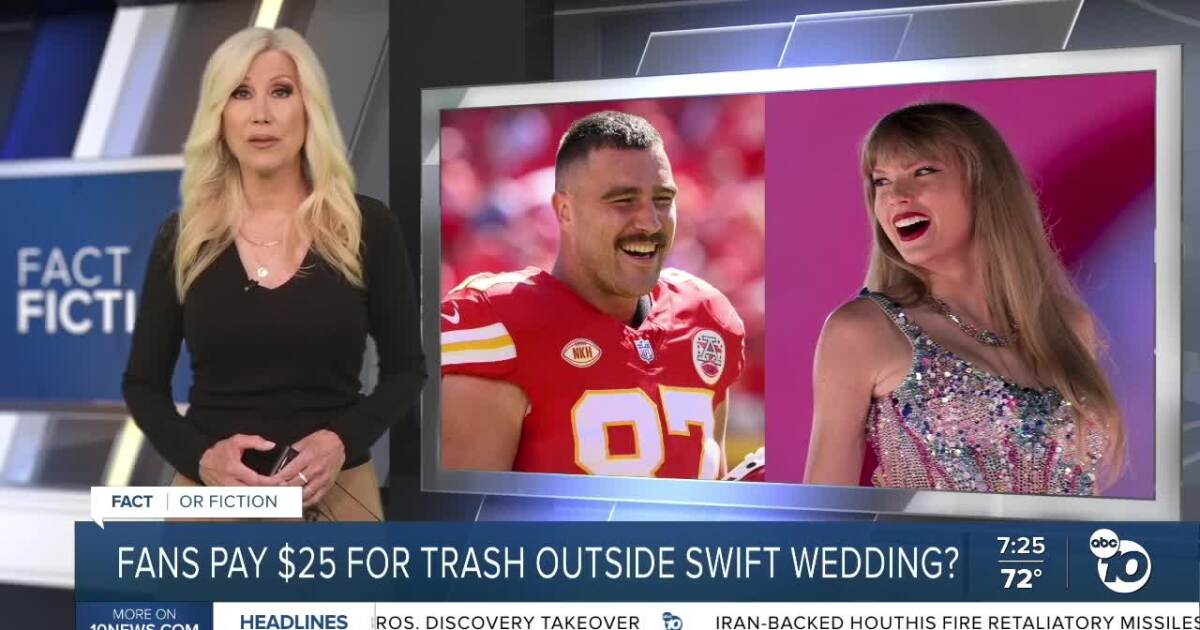 Fact or Fiction: Taylor Swift fans paying $100 for garbage from wedding?