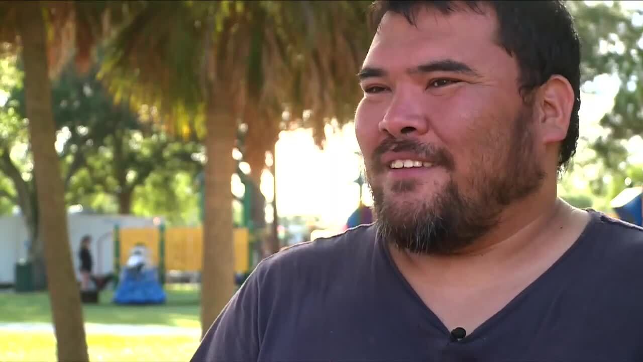 Ali Sultonov, a father of three in Palm Beach Gardens, said he taught his kids to swim because of the cost. April 16, 2024