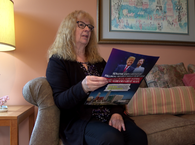 Peggy Holloway remarked about the size of the ad, 'taking up the entire mailbox.'