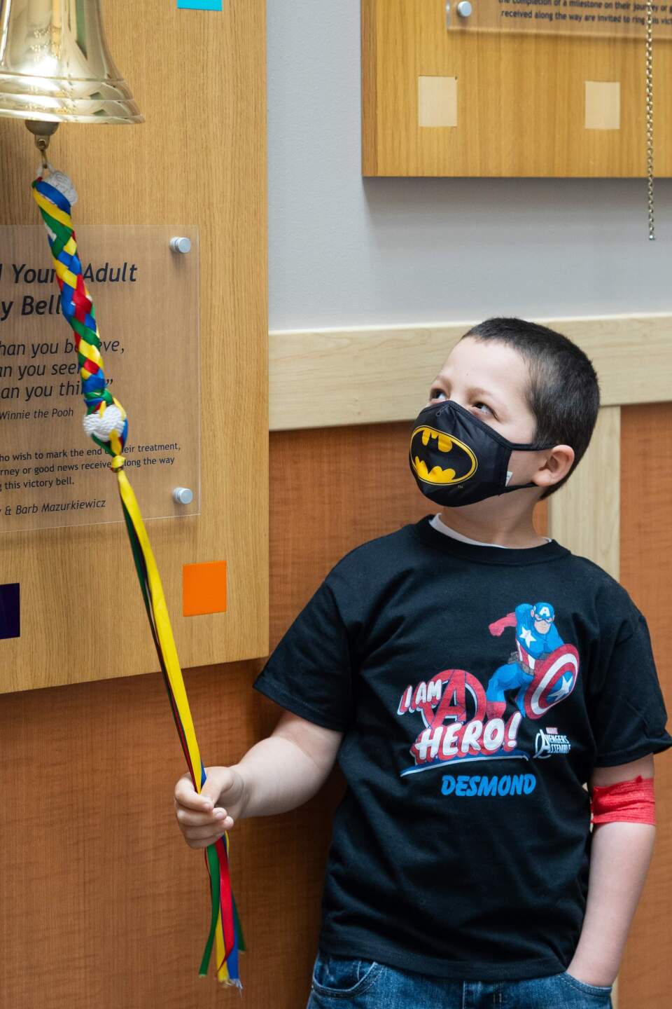 Desmond rang the bell at Roswell Park on April 13