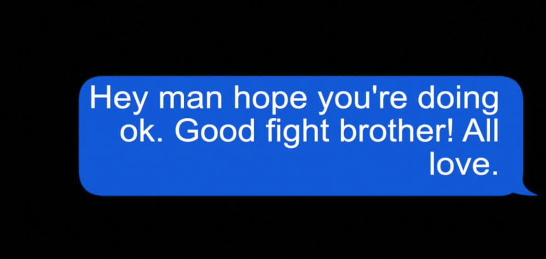 Emmanuel text to Nathan after fight