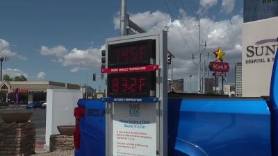 Officials issue car safety reminders as triple-digit temperatures return to the forecast