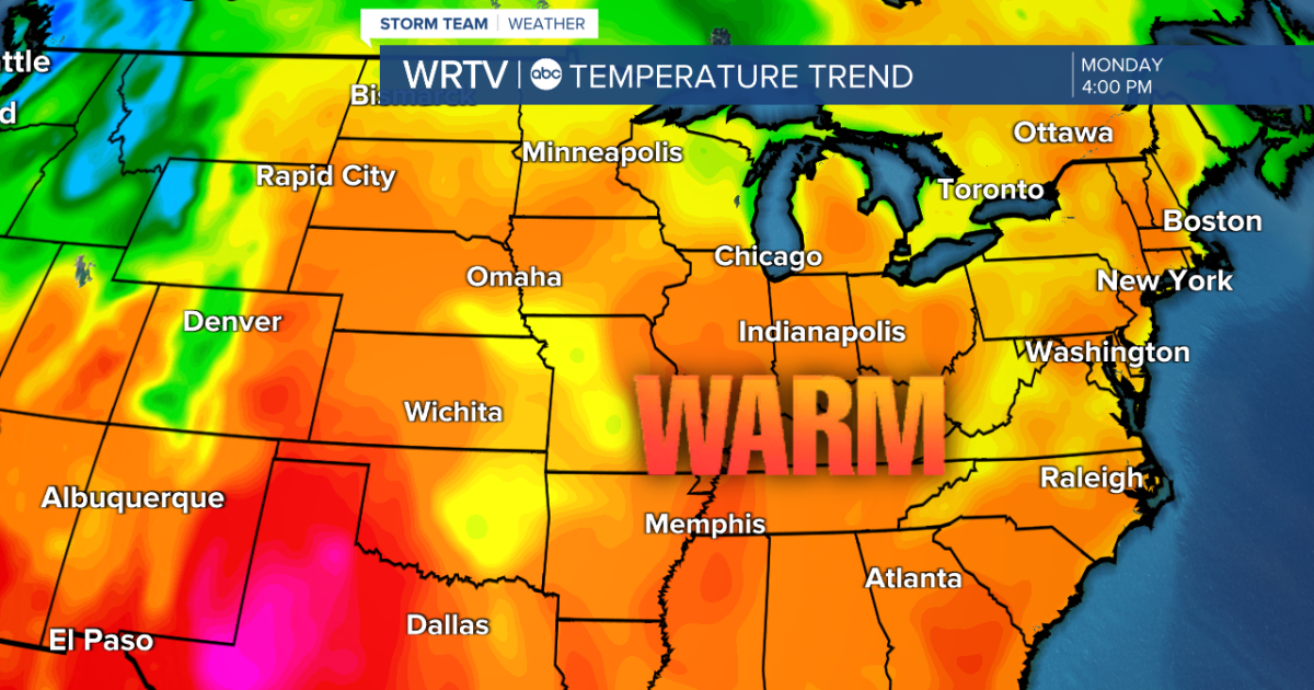 Warm and muggy start to the week