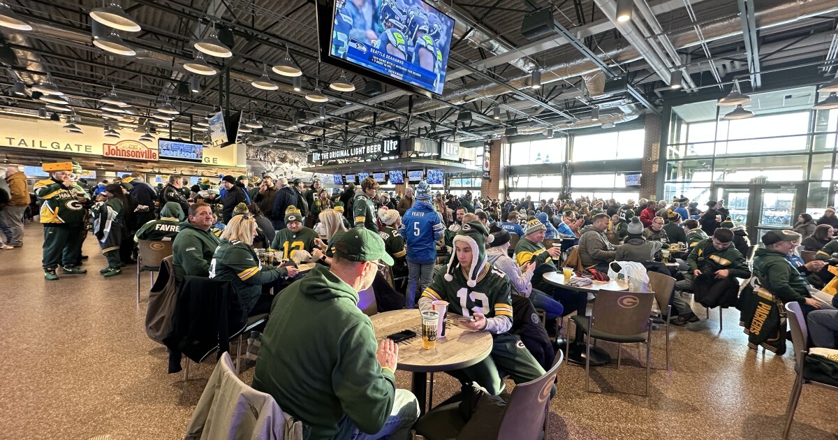 A look at how the Johnsonville Tailgate Village is prepared ahead of