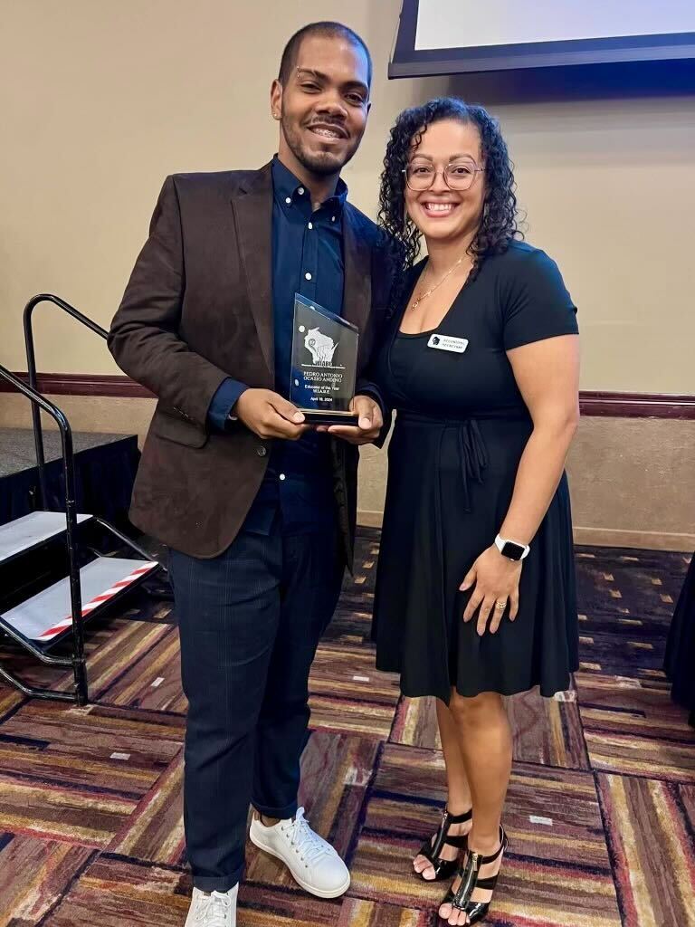 Ocasio with WIABE award.jpg