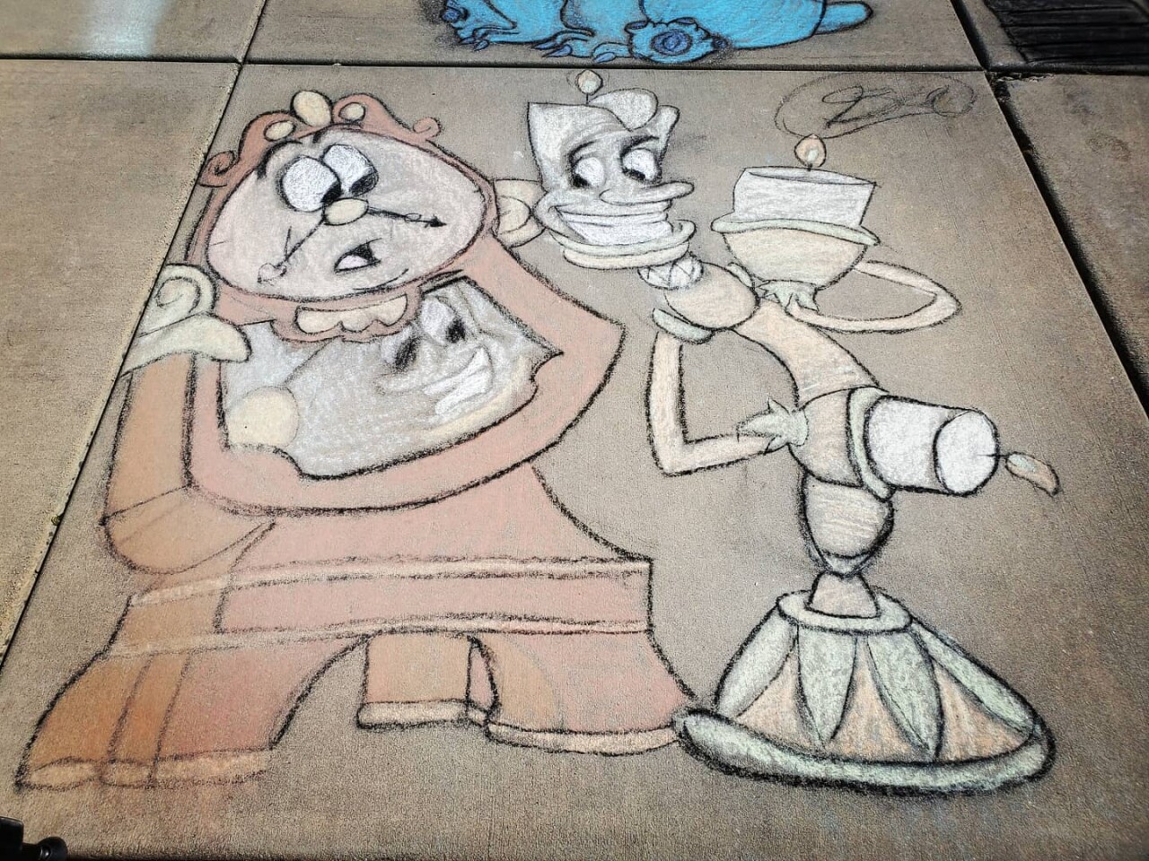 Syracuse Teen Creates Impressive Disney Character Chalk Art
