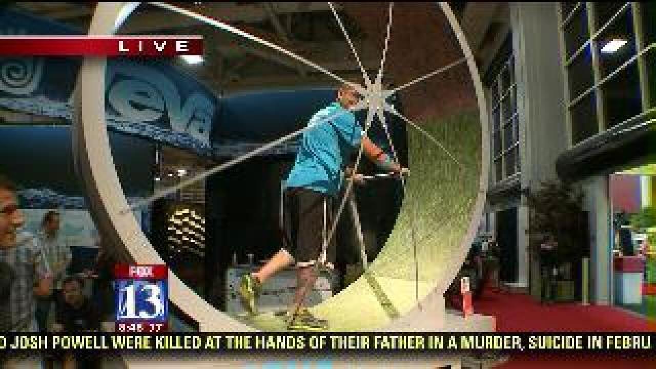 Retailers demonstrate products for weekend event