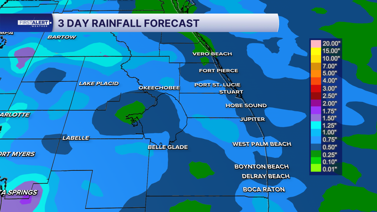 Rain totals Aug. 6, 2026