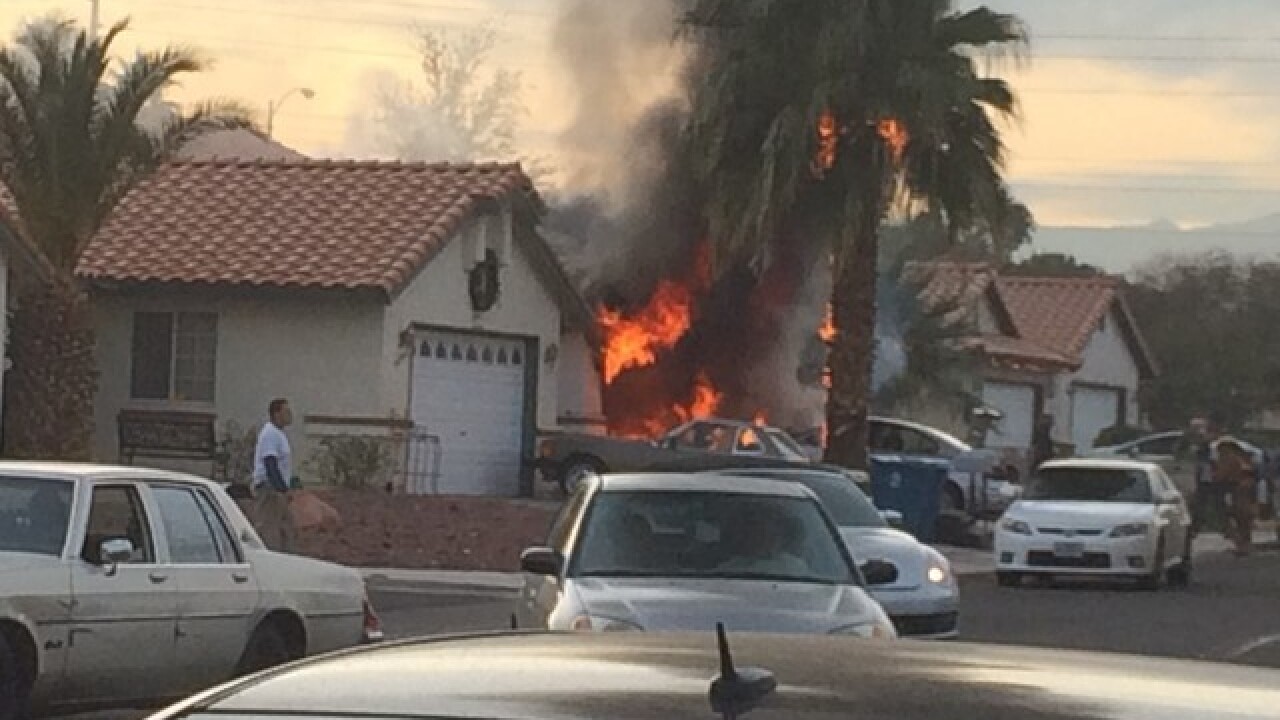 Crews responding to Monday garage fire