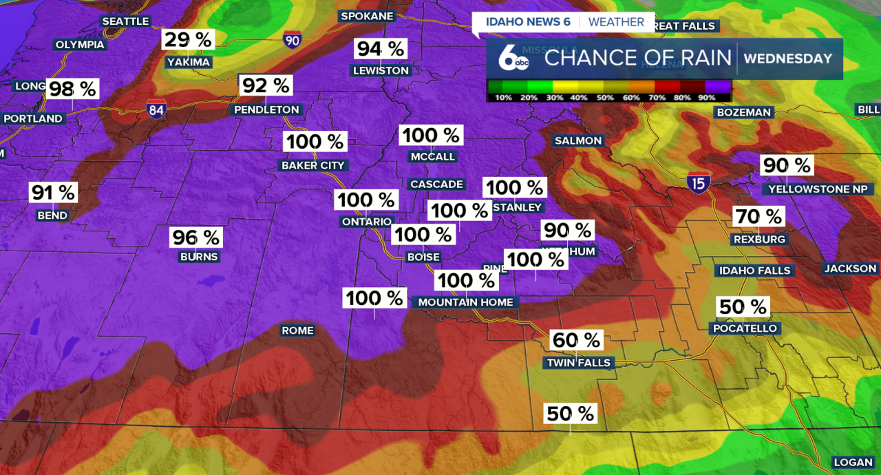 Chance of precipitation