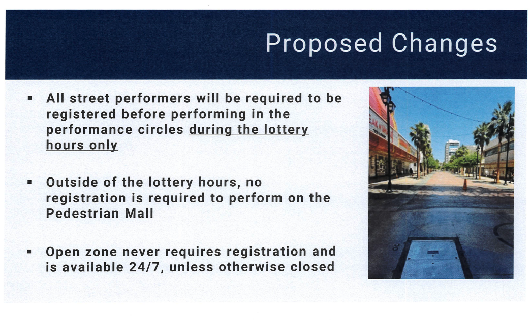 Fremont Street registration changes