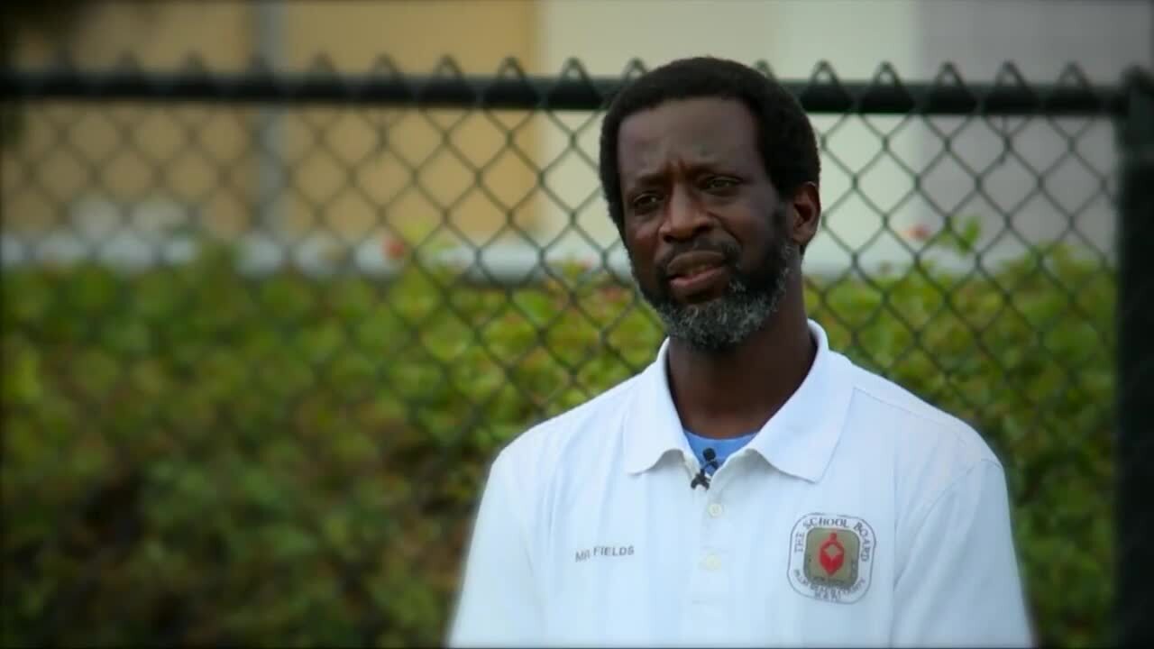 Lemun Fields, custodial foreperson at Pierce Hammock Elementary School