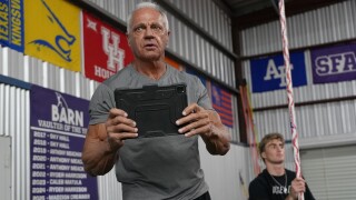 Kevin Hall, pole vault coach at the Barn