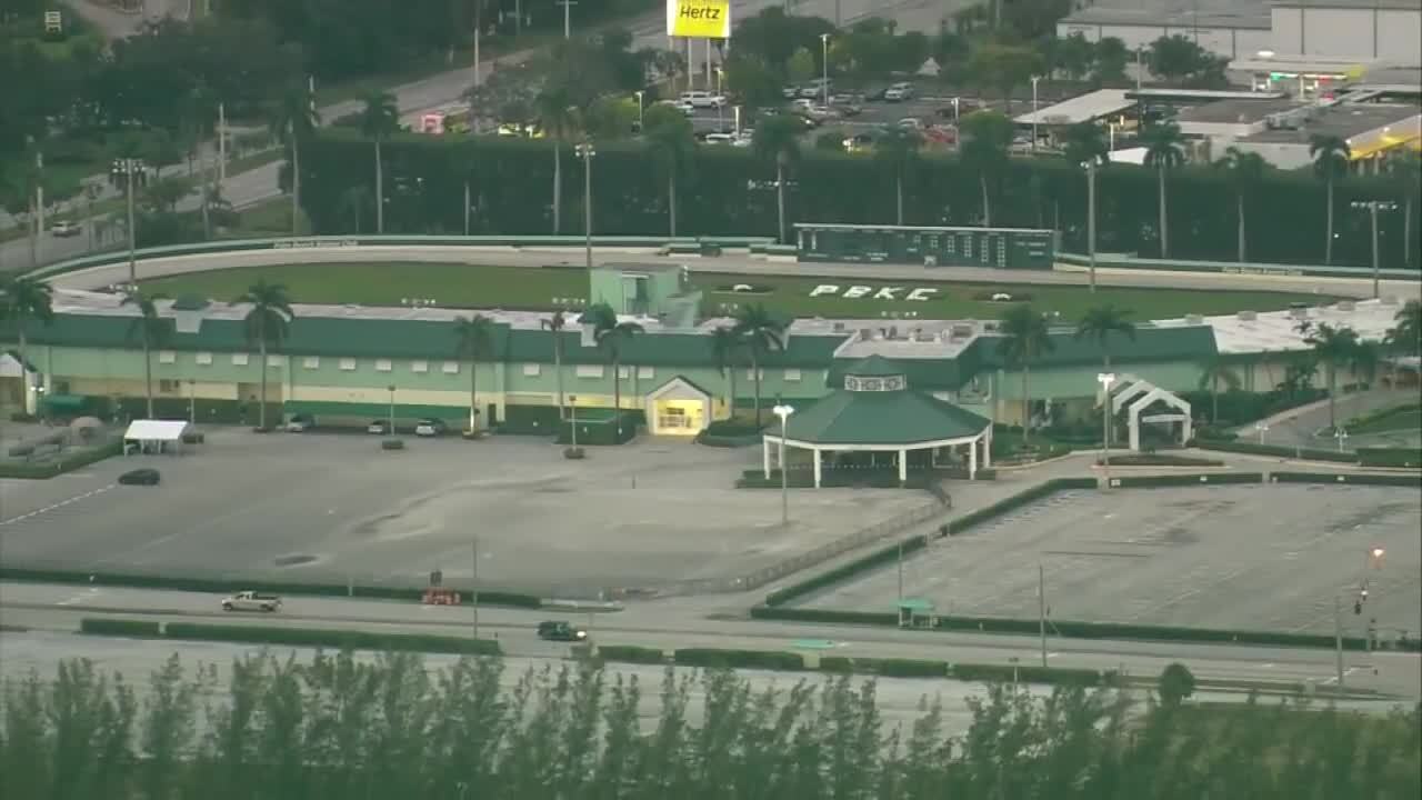 Palm Beach Kennel Club aerial view from Chopper 5 in 2018