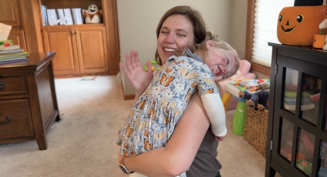 Mary Steck and daughter