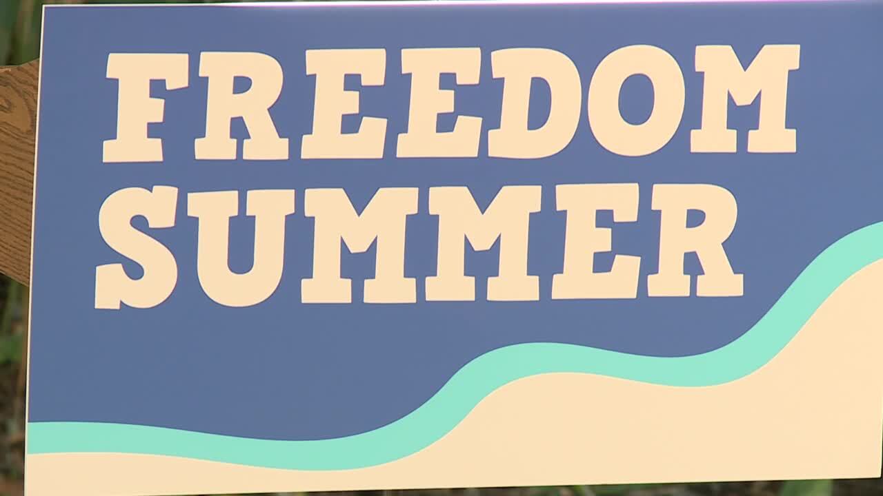 'Freedom Summer' sign
