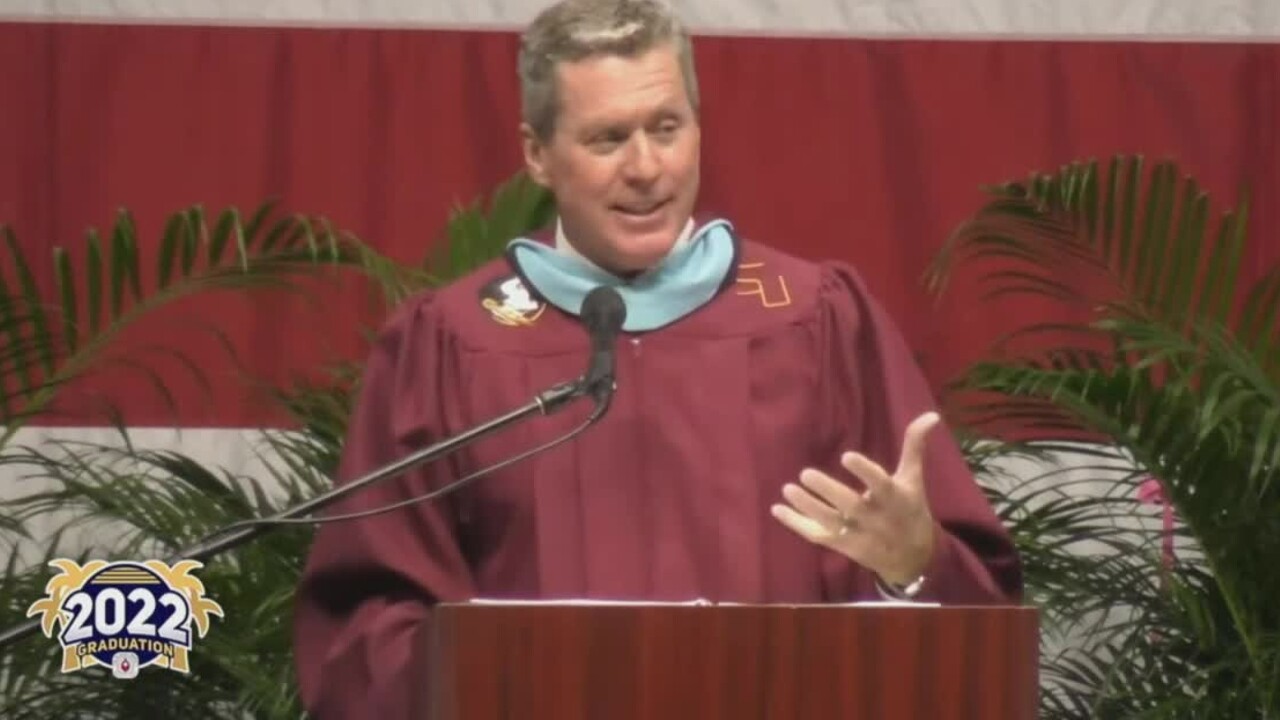 Superintendent Mike Burke speaks at the Alexander W. Dreyfoos School of the Arts graduation on May 20, 2022.jpg