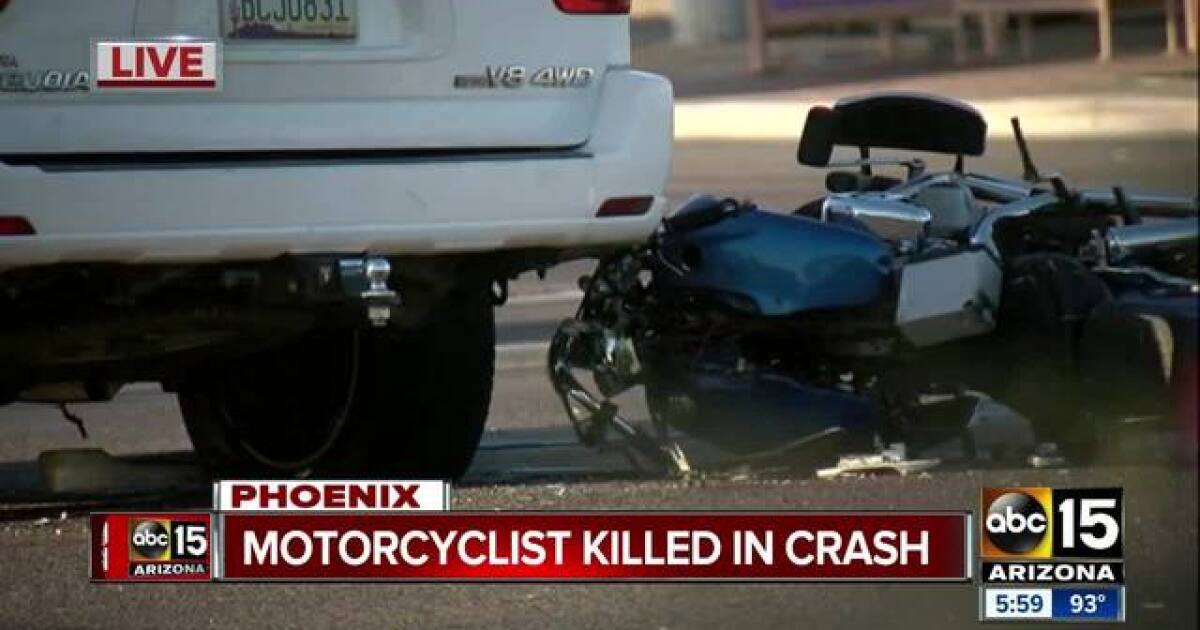 PD: Rider killed in crash in north Phoenix