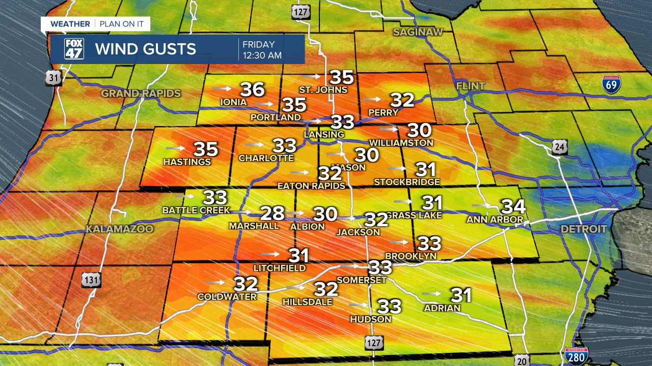 This Afternoon Impacts Include Blustery Conditions