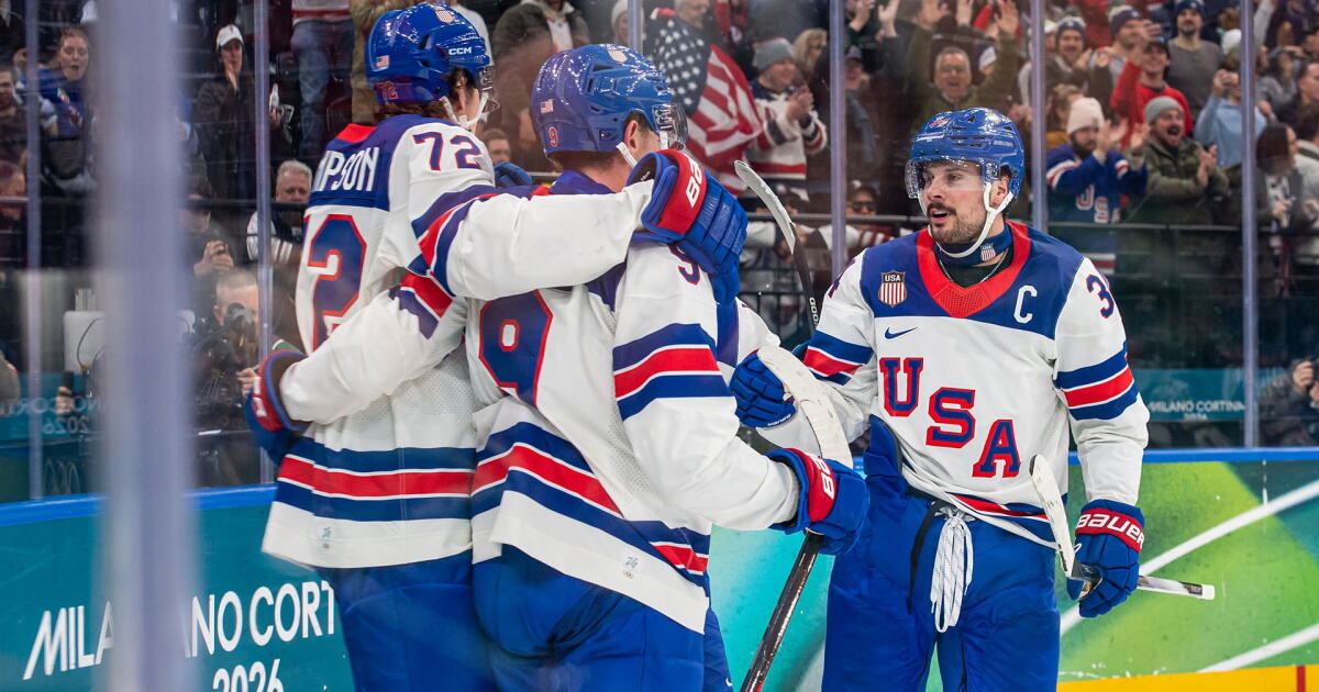 U.S. Men’s Hockey Dominates Latvia in Olympic Opener