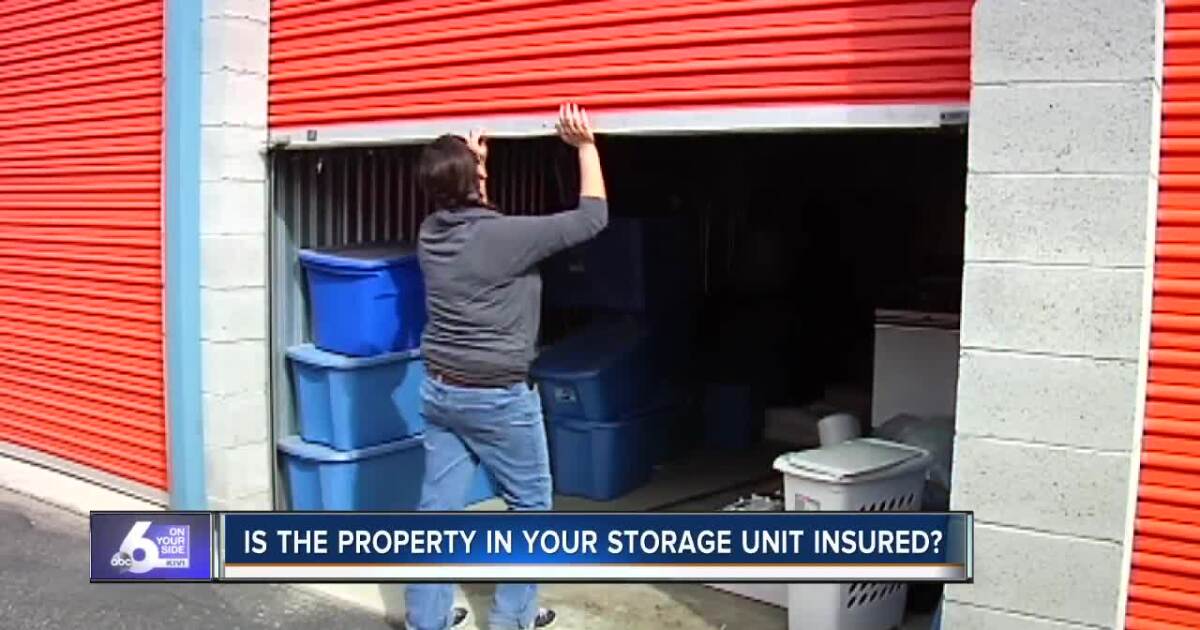 Is your personal property inside your storage unit insured?