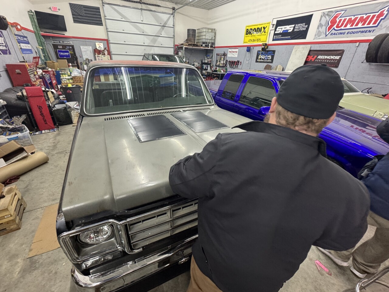 Mason Schubert's garage. 