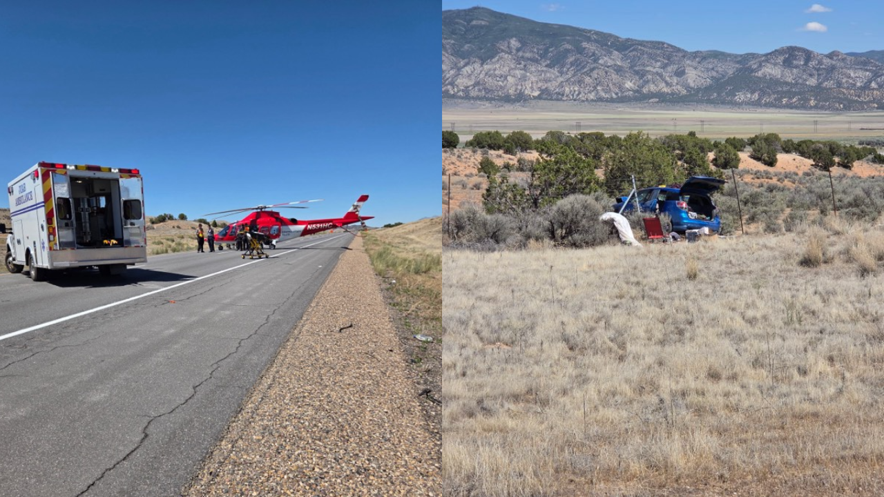 One person dead after three-vehicle crash closes Interstate 15 near Levan