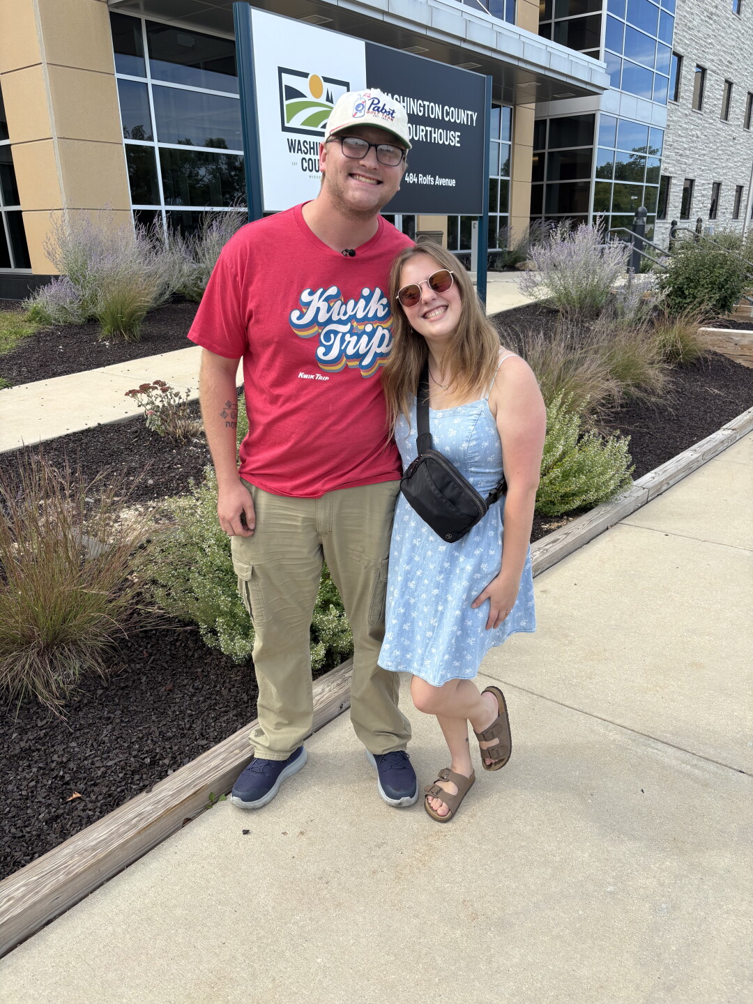 Joshua Johnson and Kailyn Canapa are fiancés who obtained their marriage license in Washington County