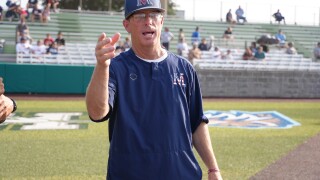 Veterans Memorial baseball head coach Lee Yeager