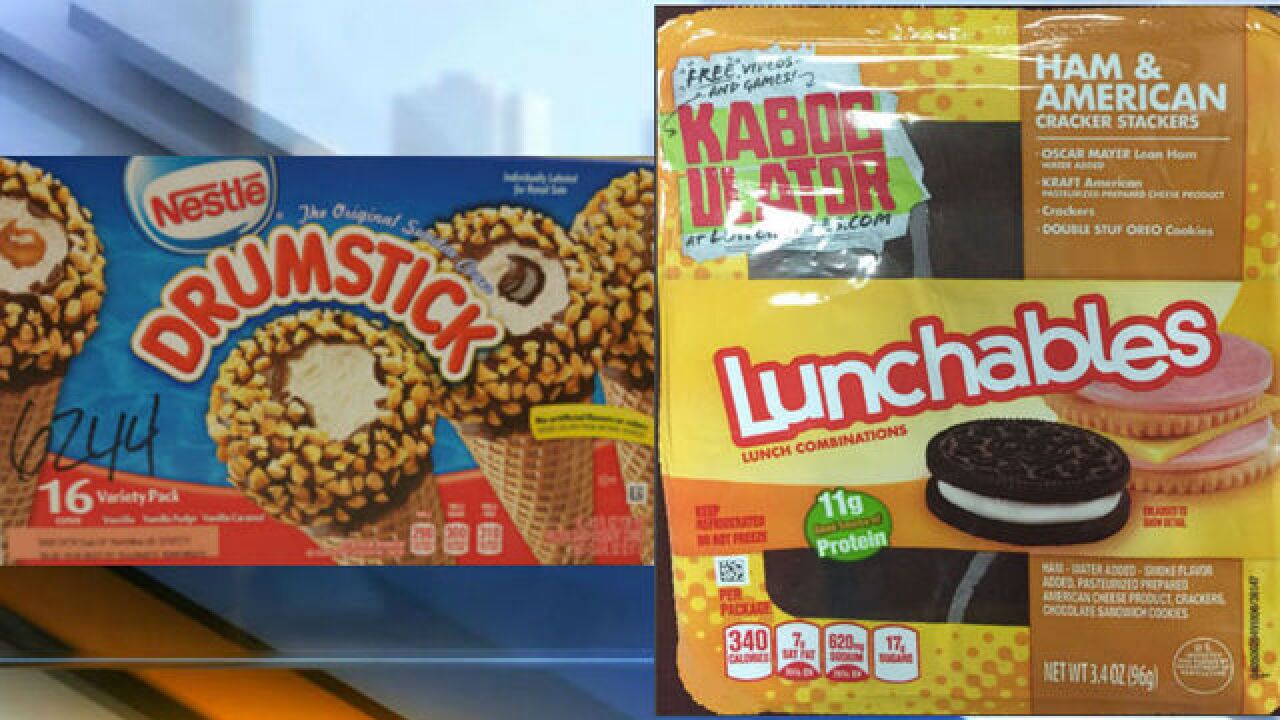 Nestle ice cream, Lunchables recalled
