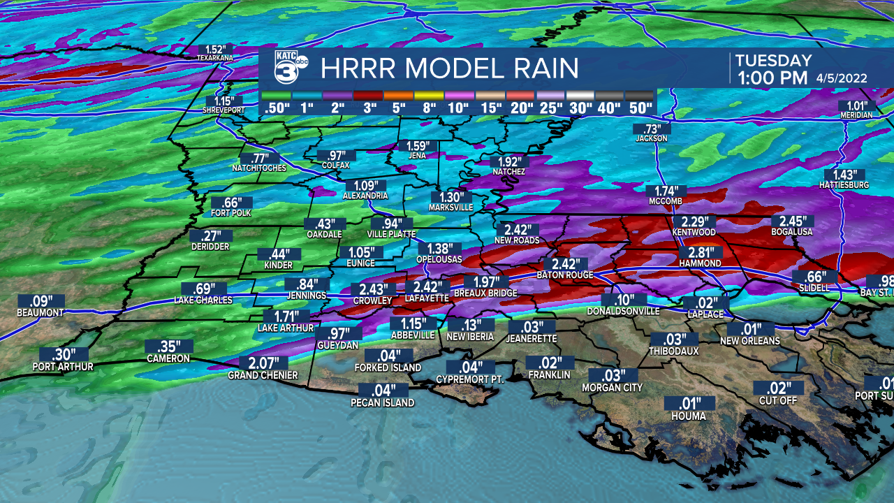 Extended HRRR Accumulation Acadiana.png