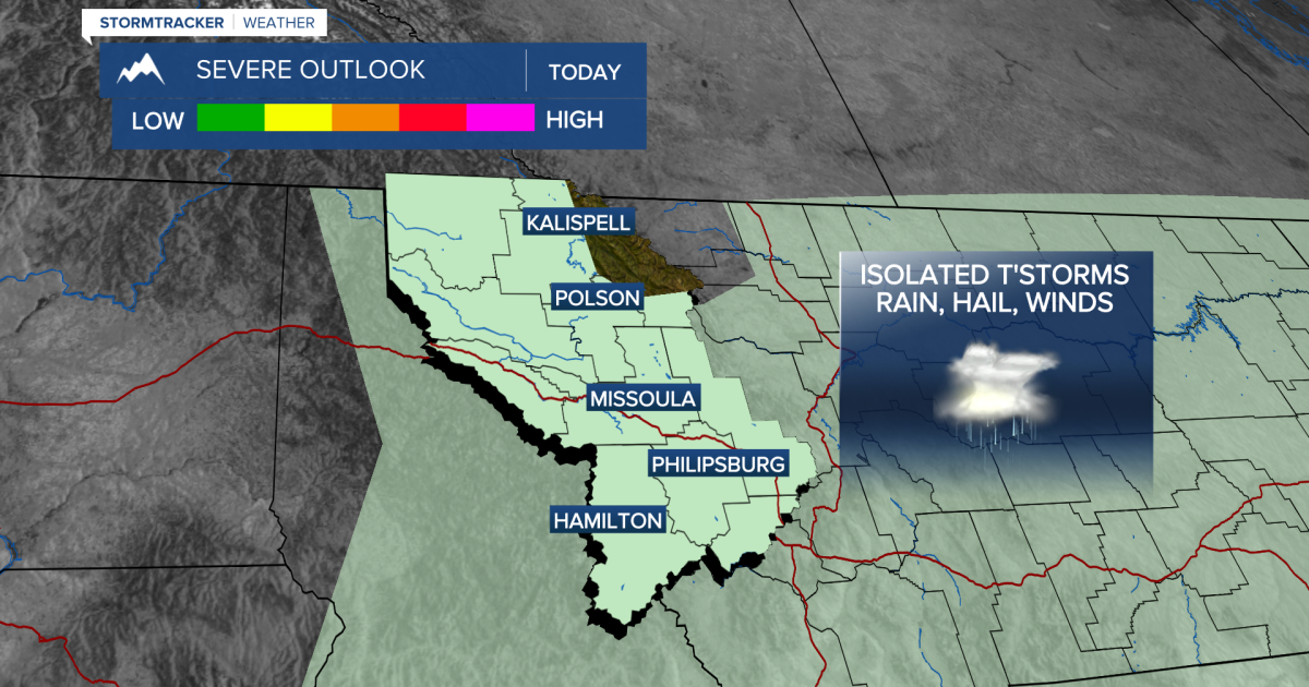 Showers and isolated thunderstorms are sweeping through today