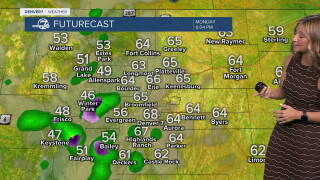 A few showers for the Colorado high country today