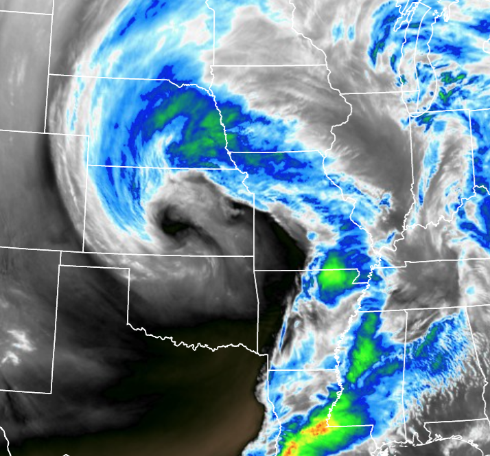 7 AM Enhanced Water Vapor Satellite Picture