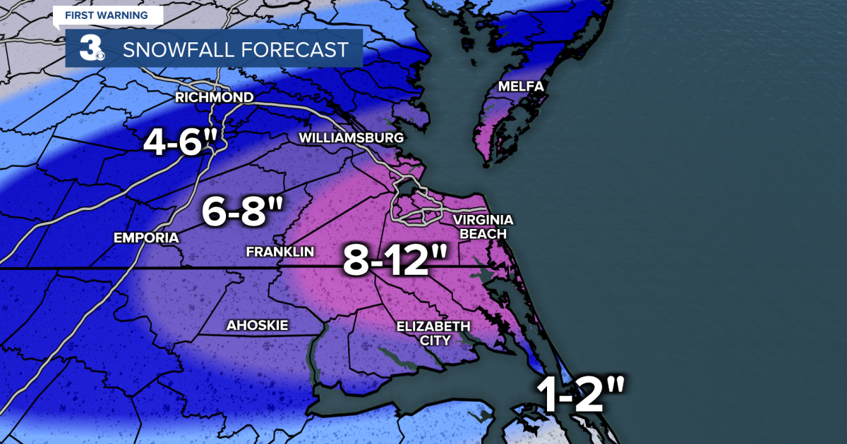 Patrick's First Warning Forecast: Major winter storm to dump plenty of snow