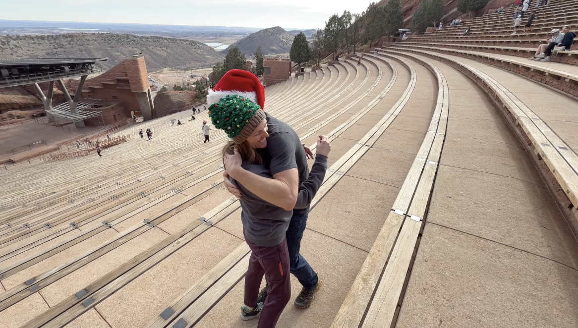 Enjoying the weather on the Rocks