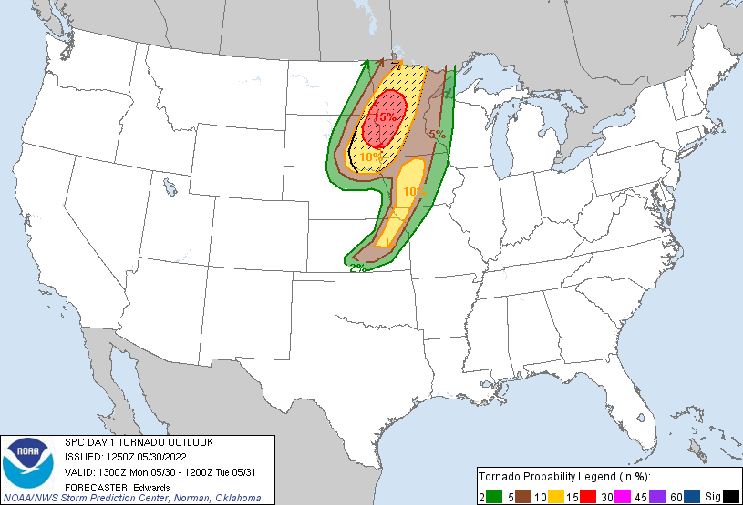Tornado Risk Today & Tonight