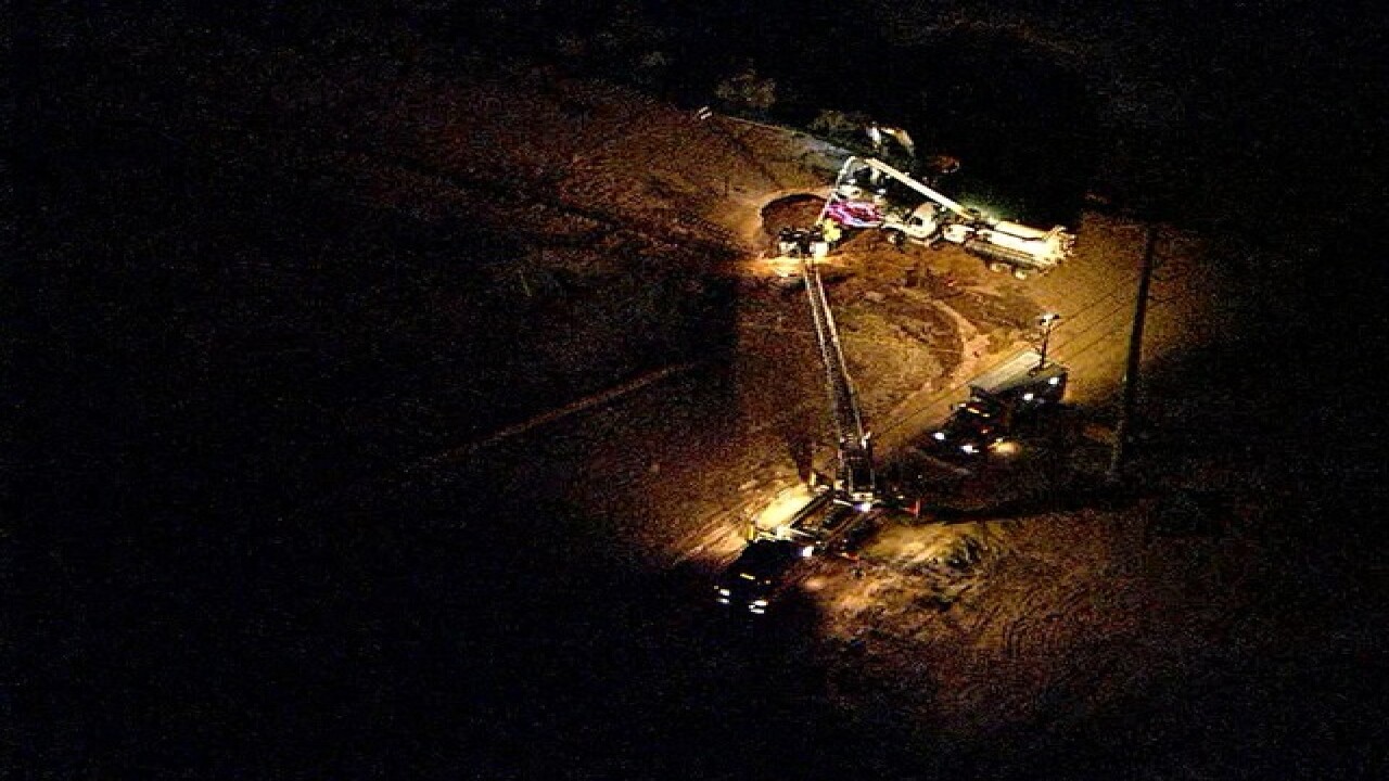 Crews working large Queen Creek sinkhole rescue
