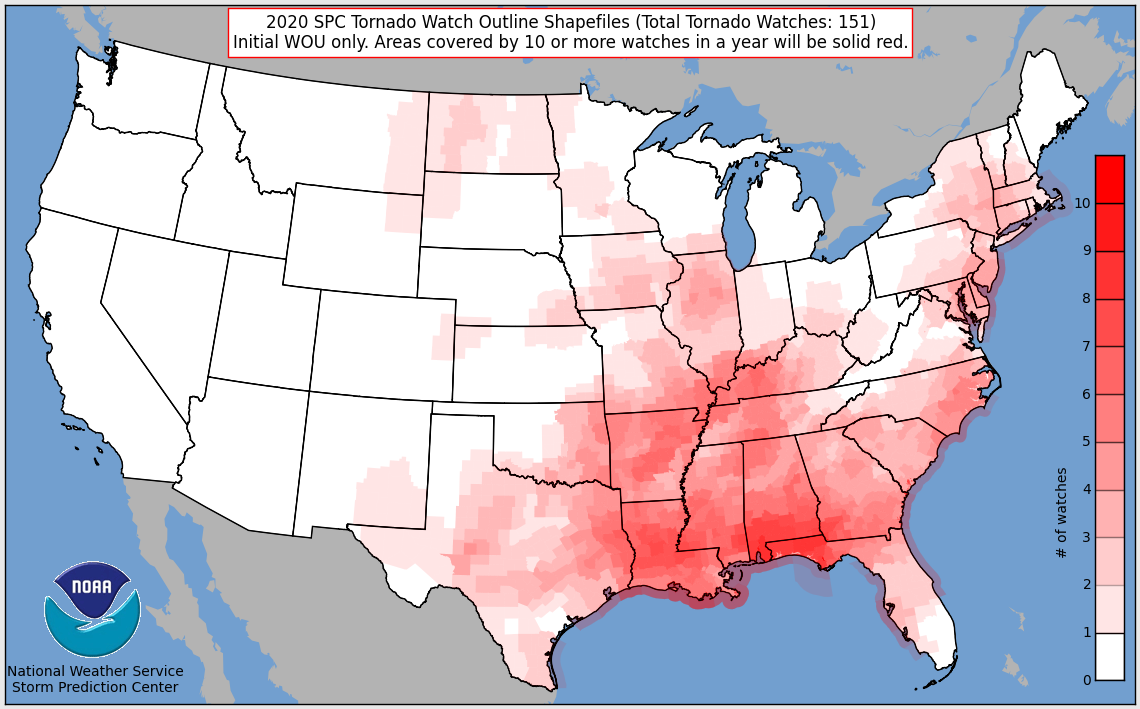 2020 Tornado Watches