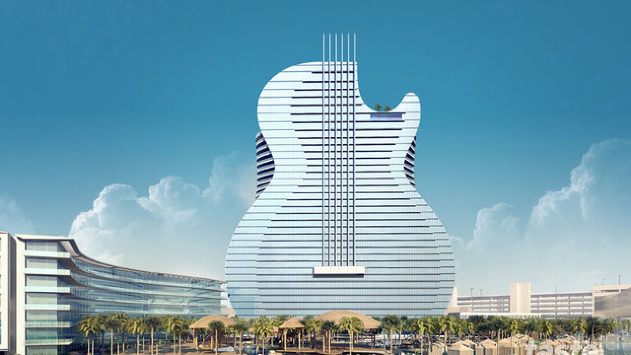 Seminole Hard Rock Unveils 35 Story Guitar Shaped Hotel