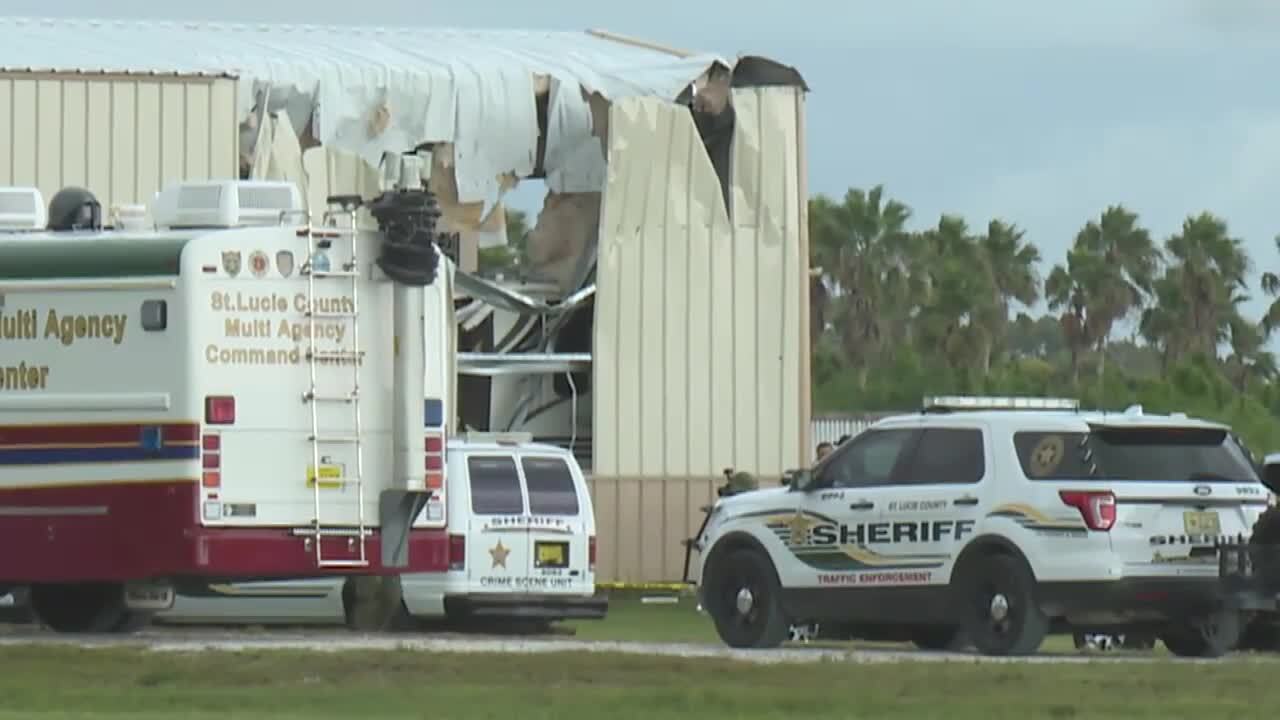 small plane crashes into building in St. Lucie County, Aug. 17, 2023