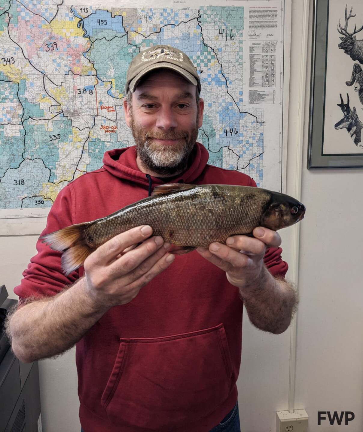 Steve Hagen with Montana record Utah Chub