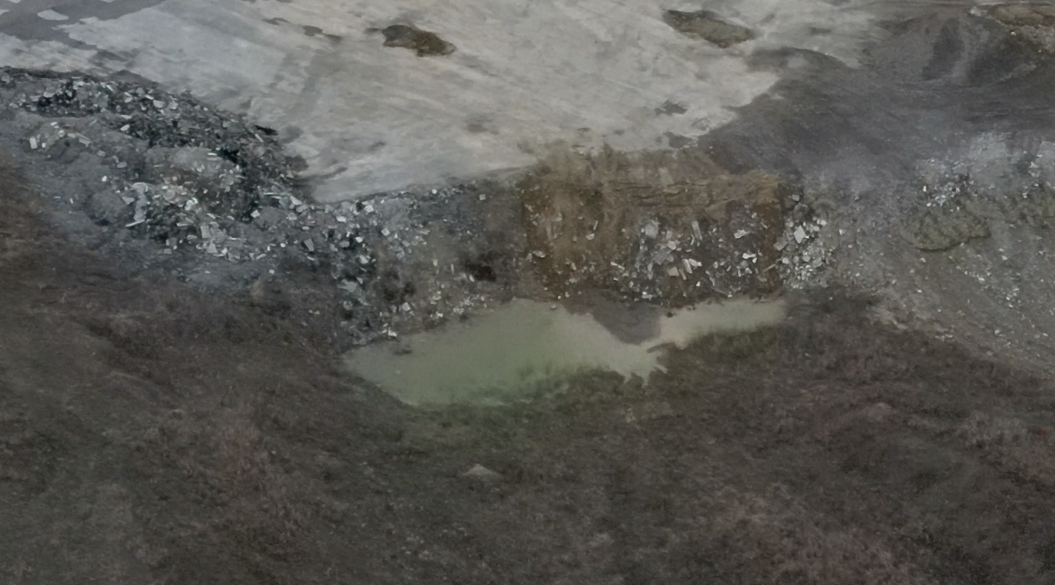 Aerial image of Doug Evans' facility on Broadwell Road in Anderson Township where health officials say illegal waste is buried.