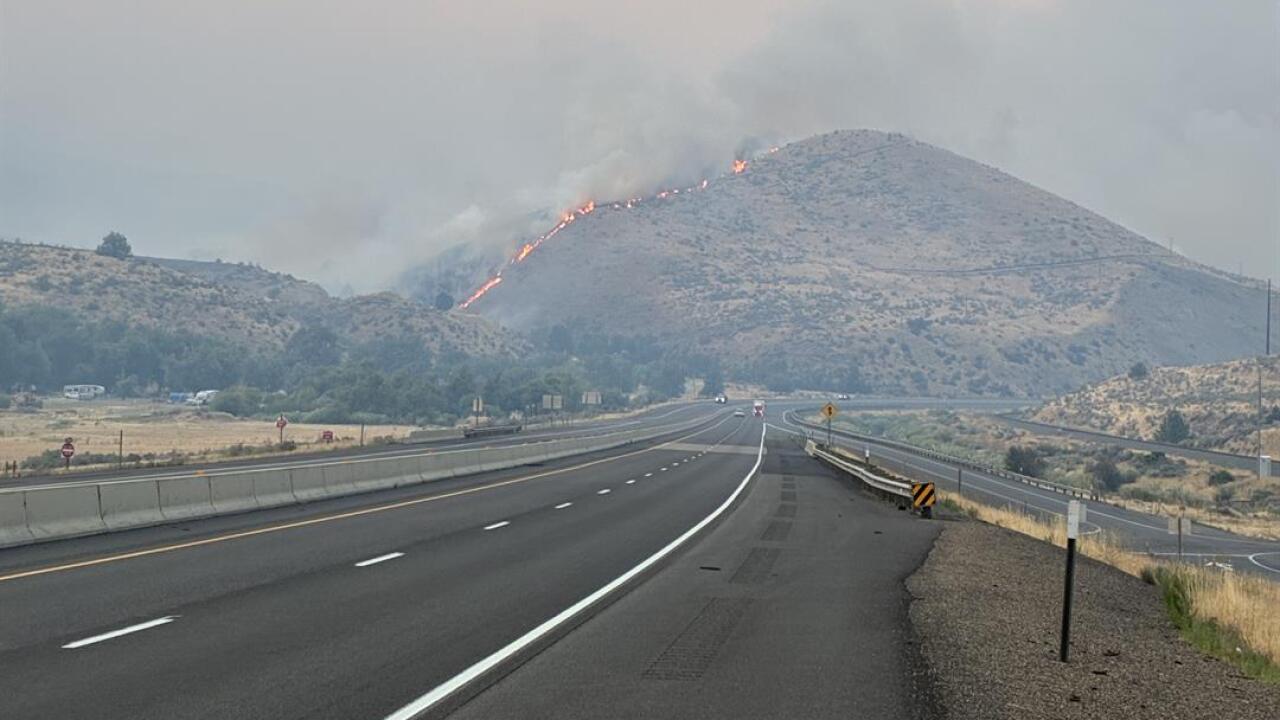 I84 closes due to fire